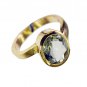 Green Amethyst 18-Kt Gold Plated Thumb Ring