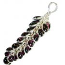 Riyo Garnet Fine Silver Jewelry One Size Fits Pendant L 2in Spgar-26036