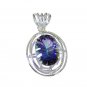 Riyo Blue Mystic Quartz Silver Jewelry Wholesaler Silver Pendant L 2in Spbmq-550