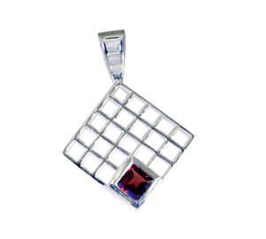 Riyo Garnet Oxidized Silver Jewelry Alligator Pendants L 1.5in Spgar-26110