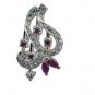 Riyo 925 Solid Sterling Silver Stylish Pendant L 0.7in Spmucz-116004
