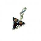 Riyo Garnet Fuse Silver Jewellery Stackable Pendant L 0.7in Spgar-26040