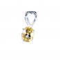Riyo Citrine Beautiful Silver Jewelry Coin Pendants L 0.8in Spcit-14035