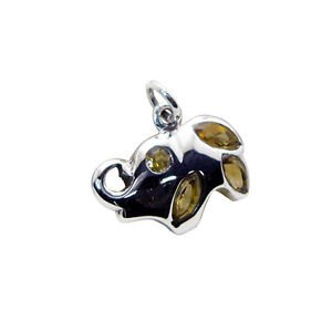 Riyo Citrine 92.5 Solid Silver Bridal Pendants L 0.5in Spcit-14003