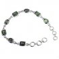 Riyo Peridot Engraved Jewellery Silver Wrap Bracelet L 7.5in Sbraper-58006