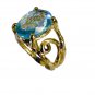 Riyo Blue Topaz Rhodium Plate Classic Day Rings Sz 5 Gprbto5-10002
