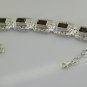 Riyo Brown Smoky Quartz 925 Solid Sterling Silver Faceted Bracelet Sbrasqu-76010