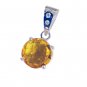 Riyo Citrine 925 Silver Jewelry Goth Pendants L 1in Spcit-14019
