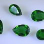 synthetic cubic zirconia Emerald cz loose Stone 1 Pieces 7 x 10 mm Pear Green fa
