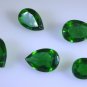 synthetic cubic zirconia Emerald cz loose Stone 1 Pieces 7 x 10 mm Pear Green fa
