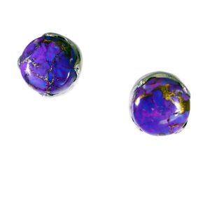 Riyo Turquoise Silver Button Jewellery Dangle Earrings L 0.5in Setur-82024