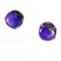 Riyo Turquoise Silver Button Jewellery Dangle Earrings L 0.5in Setur-82024