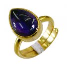 Riyo Amethyst 18-Kt Y Gold Plated Promise Ring Sz 5 Gprame5-2009