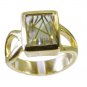 Riyo Multi Gold Plated Rutile Quartz CZ Ring tempting jewelry handmade designs G