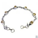 Riyo Citrine 925 Jewellery Wholesale Custom Silver Bracelet L 7.5in Sbracit-1401
