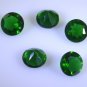 synthetic cubic zirconia Emerald cz loose Stone 1 Pieces 8 x 8 mm Round Green fa