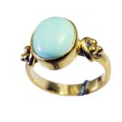Riyo Turquoise 18kt Y Gold Fashion Rosary Ring Jewelry Sz 7 Gprtur7-82149