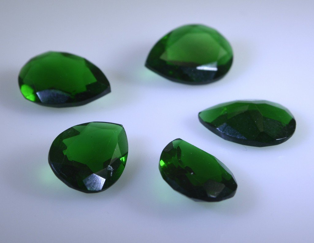 synthetic cubic zirconia Emerald cz loose Stone 1 Pieces 10 x 14 mm