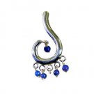 Riyo  Gemstone Silver Jewelry Designer Woven Pendant L 1.5in Spmul-52036