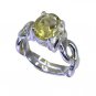 Riyo A Lemon Quartz 925 Solid Sterling Silver Top Of The Line Ring Srlqu75-46030