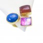 Riyo Lapis Lazuli Gold Plated Jewelry Set Friendship Ring Sz 7 Gprmul7-52082