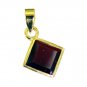 Riyogems Ruby Cz Jewelry Gold Plated Belle Pendants L 1in Gpprucz-104003