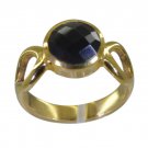 Riyo Black Gold Plated Black Oynx Ring charming funky handmade jewelry GPRBON90-