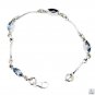 Riyo Blue Topaz Daisy Jewellery Silver Sister Bracelet L 7.5in Sbrabtz-10002