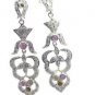 Riyo Tourmaline 925 Solid Sterling Silver Handcrafted Earring L 3in Setou-84004