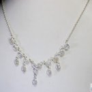 Riyo Rainbow  Birthstone Jewelry Silver Chunky Necklace L 16in Snrmo-64009