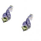 Riyo Peridot Online Silver Shopping Ear Hook Earrings L 0.3in Seper-58035