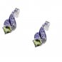 Riyo Peridot Online Silver Shopping Ear Hook Earrings L 0.3in Seper-58035