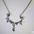 Riyo  Gemstone Filigree Jewellery Silver Necklace Wholesale L 16in Snmul-52001