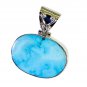 Riyo Turquoise Silver Inspirational Jewelry Mitsou Fashion Pendants L 1.5in Sptu