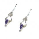 Riyo Rose Quartz Old Silver Jewellery Silver Earring Designs L 1.5in Seroq-68024