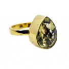 Riyo Lemon Quartz Gold Plated Online Engagement Ring Sz 8 Gprlqu8-46012