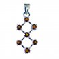 Riyo Golden Citrine 925 Solid Sterling Silver Rocker Style Pendant L 1in Spcit-1