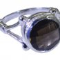 Riyo Brown 925 sterling silver Smoky Quartz Ring eye-catching handmade bridal je