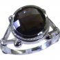 Riyo Brown 925 sterling silver Smoky Quartz Ring eye-catching handmade bridal je