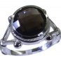Riyo Brown 925 sterling silver Smoky Quartz Ring eye-catching handmade bridal je