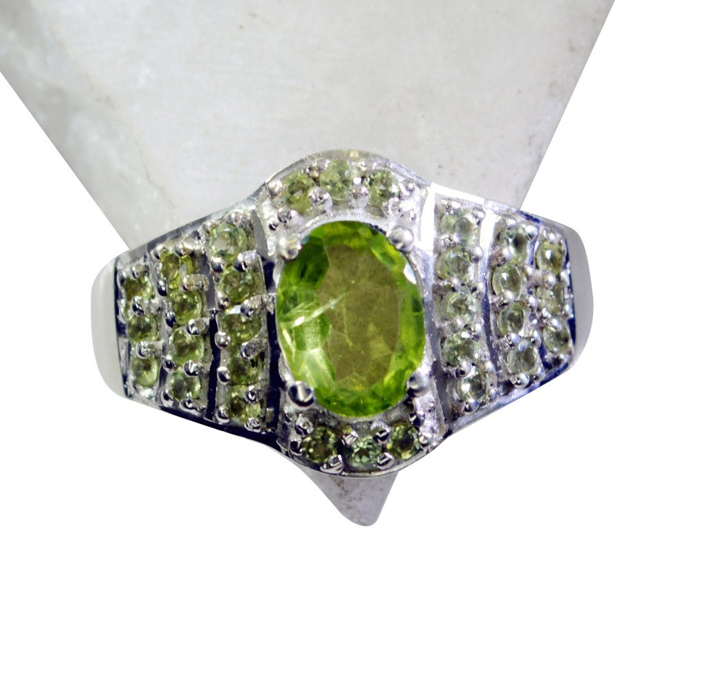 Riyo Peridot Silver Jewelry Makers  Ring Sz 8 Srper8-58041