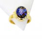 Riyo Dichroic Glass Gold Plated Sets Sovereign Ring Sz 8 Gprdgl8-22009