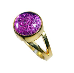 Riyo Sunstone 18k Y Gold Plate Classic Day Rings Sz 6 Gprsun6-78020