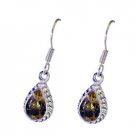 Riyo Lemon Quartz Wholesale Silver Gemstone Earring Silver Selqu-46014