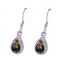 Riyo Lemon Quartz Wholesale Silver Gemstone Earring Silver Selqu-46014