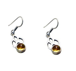 Riyo Citrine Silver Jewellery In India Chandelier Earrings L 1in Secit-14024