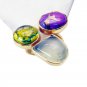 Riyo Prehnite Wholesale Gold Plate Cocktail Ring Sz 8 Gprmul8-53016