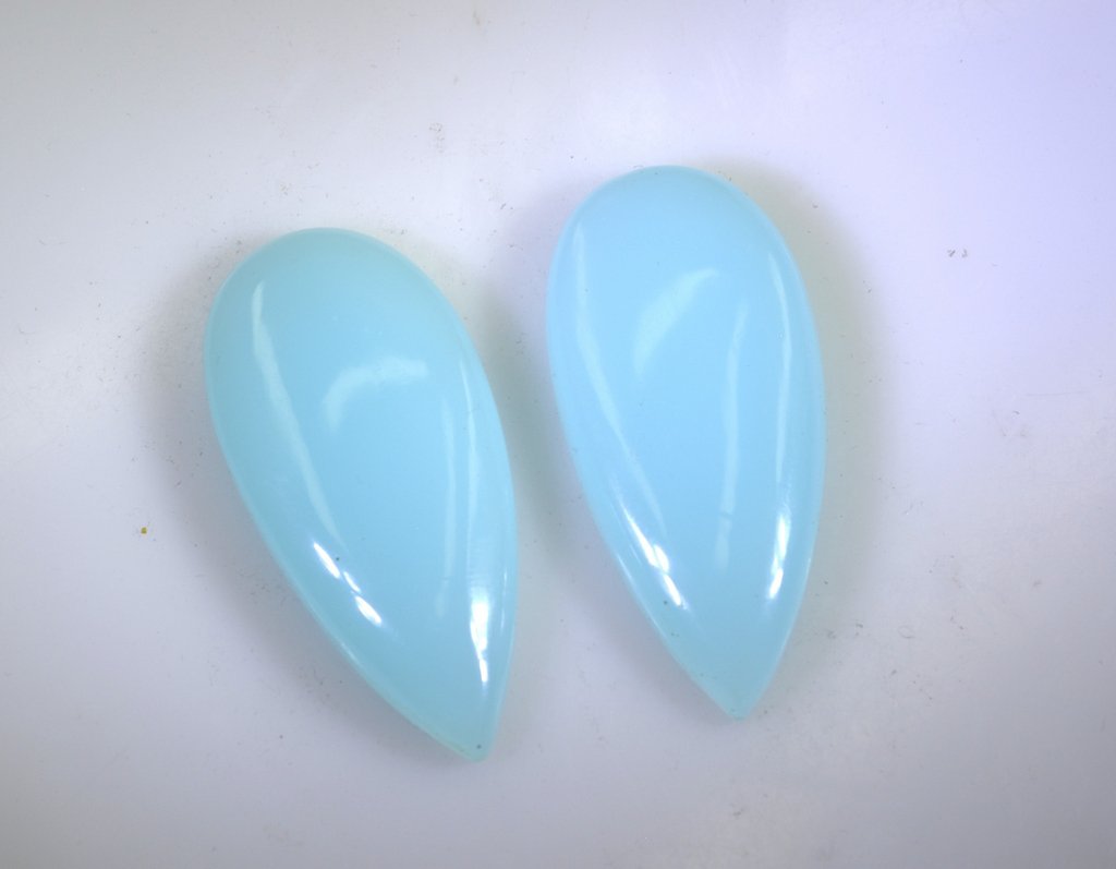 Riyo Quality AA Chalcedony Blue cabochon Gemstone