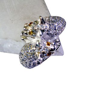 Riyo Golden Citrine 925 Solid Sterling Silver Original Ring Srcit80-14100