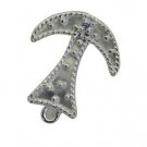 Riyo CZ925 Solid Sterling Silver Cutting Edge Pendant L 0.5in Spwhcz-110032